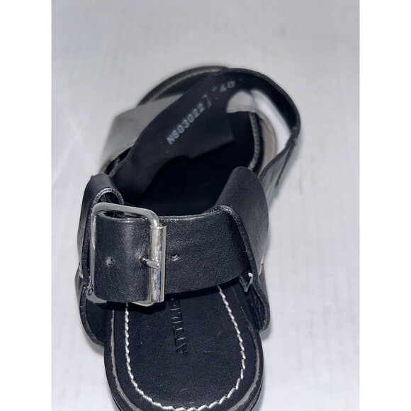 ATTILIO GIUSTI LEOMBRUNI AGL  Black FLASH Heels Sandals Shoes - Picture 12 of 16